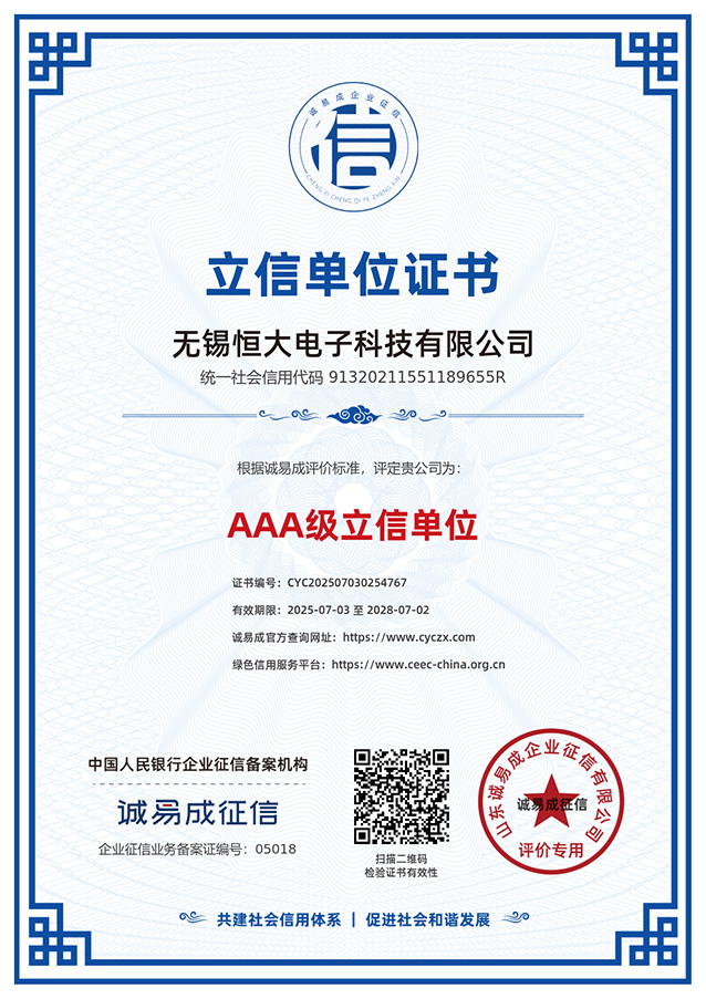 Certificate of Trustworthy Unit