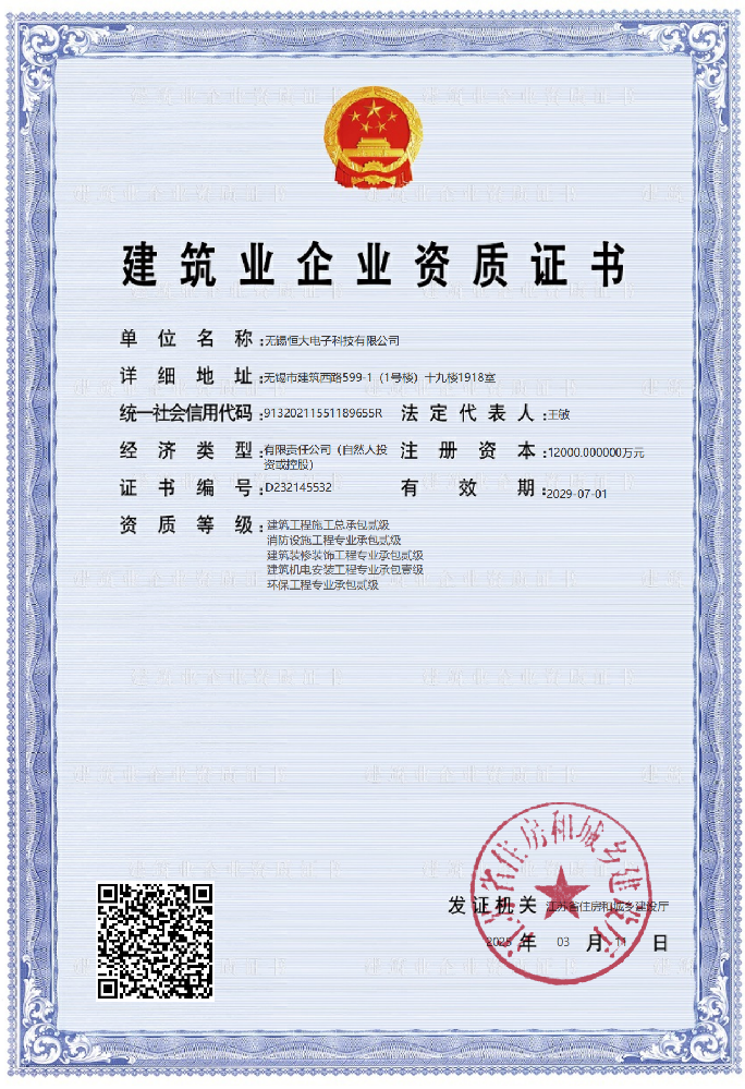 去机电最新资质